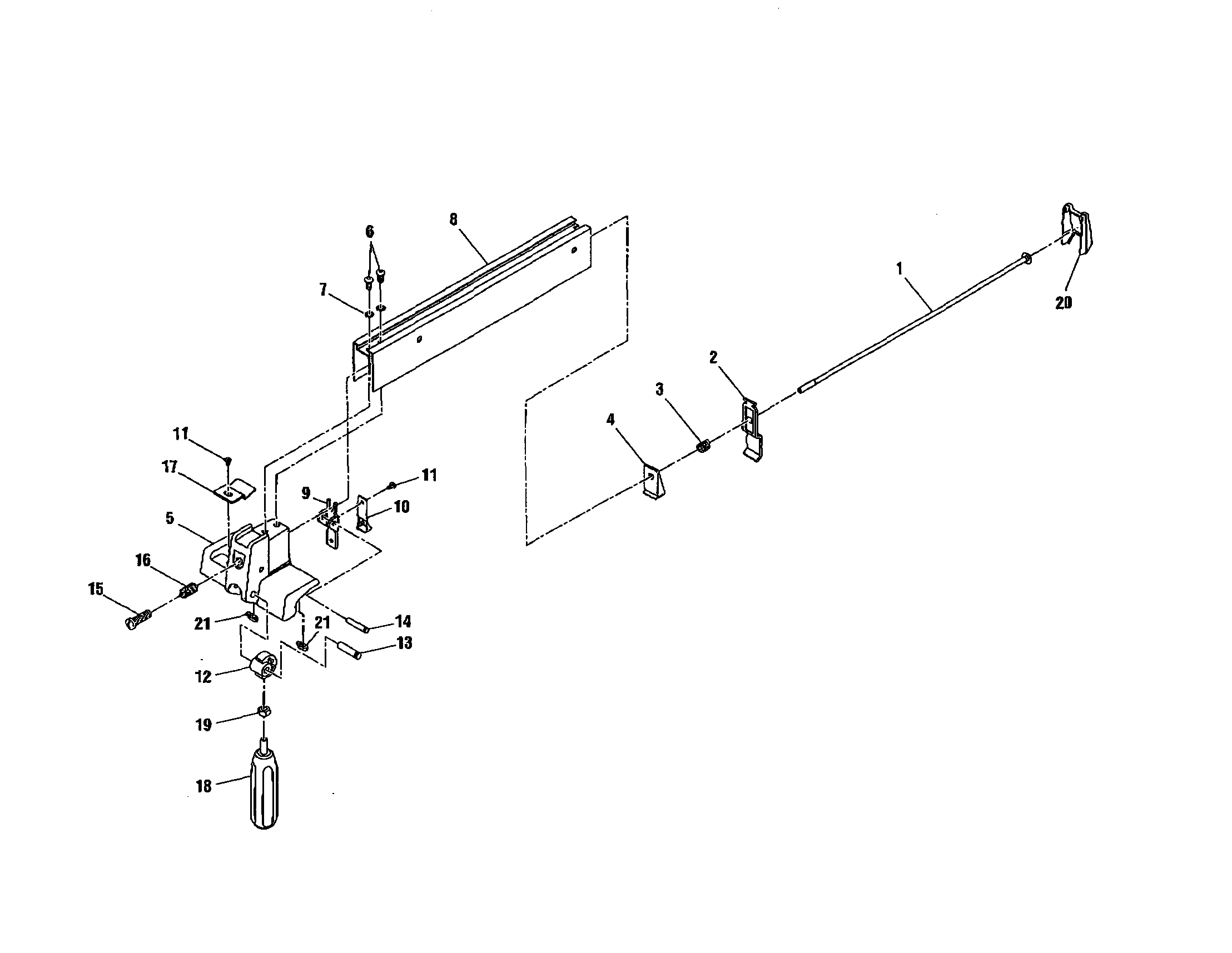 Cam/fence/handle/fence cover