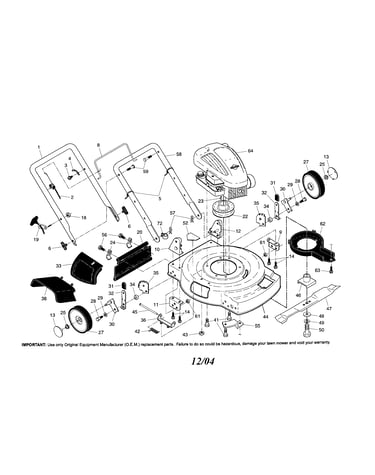 Engine/housing/handle