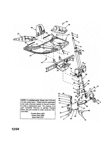 Front axle/upper frame cover