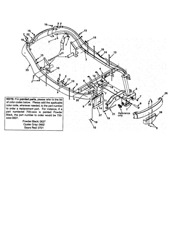 Pivot bar/bracket, hood