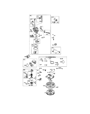Carburetor/flywheel