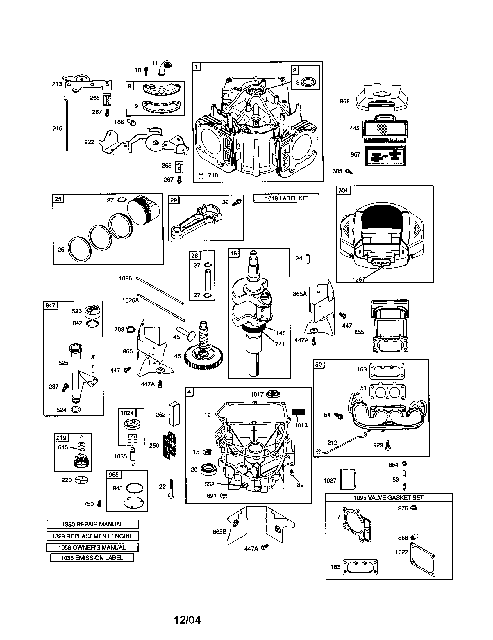 Cylinder/crankshaft