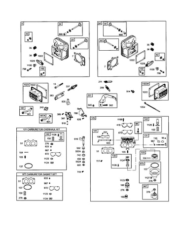 Carburetor/cylinder-head