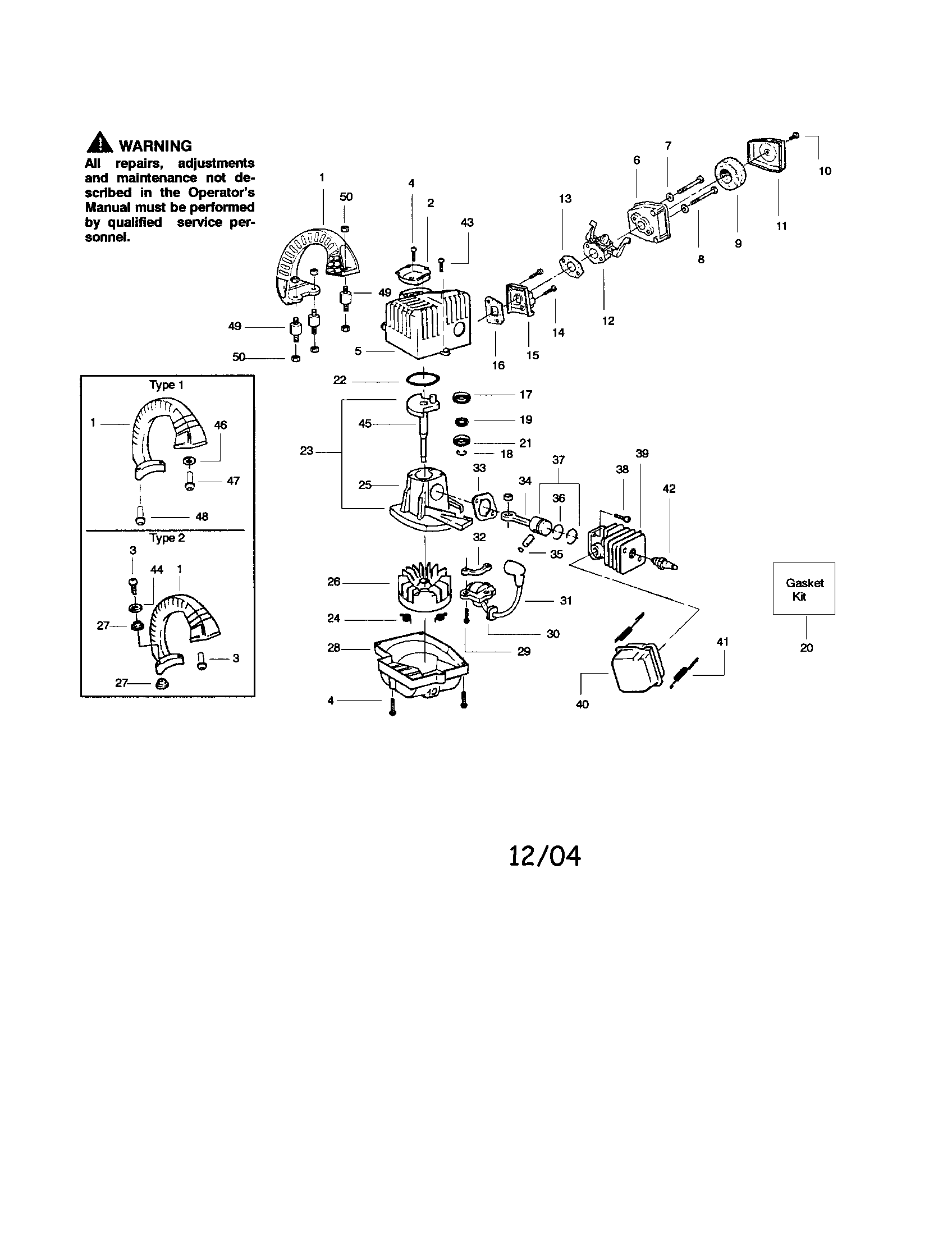 Cylinder/crankshaft