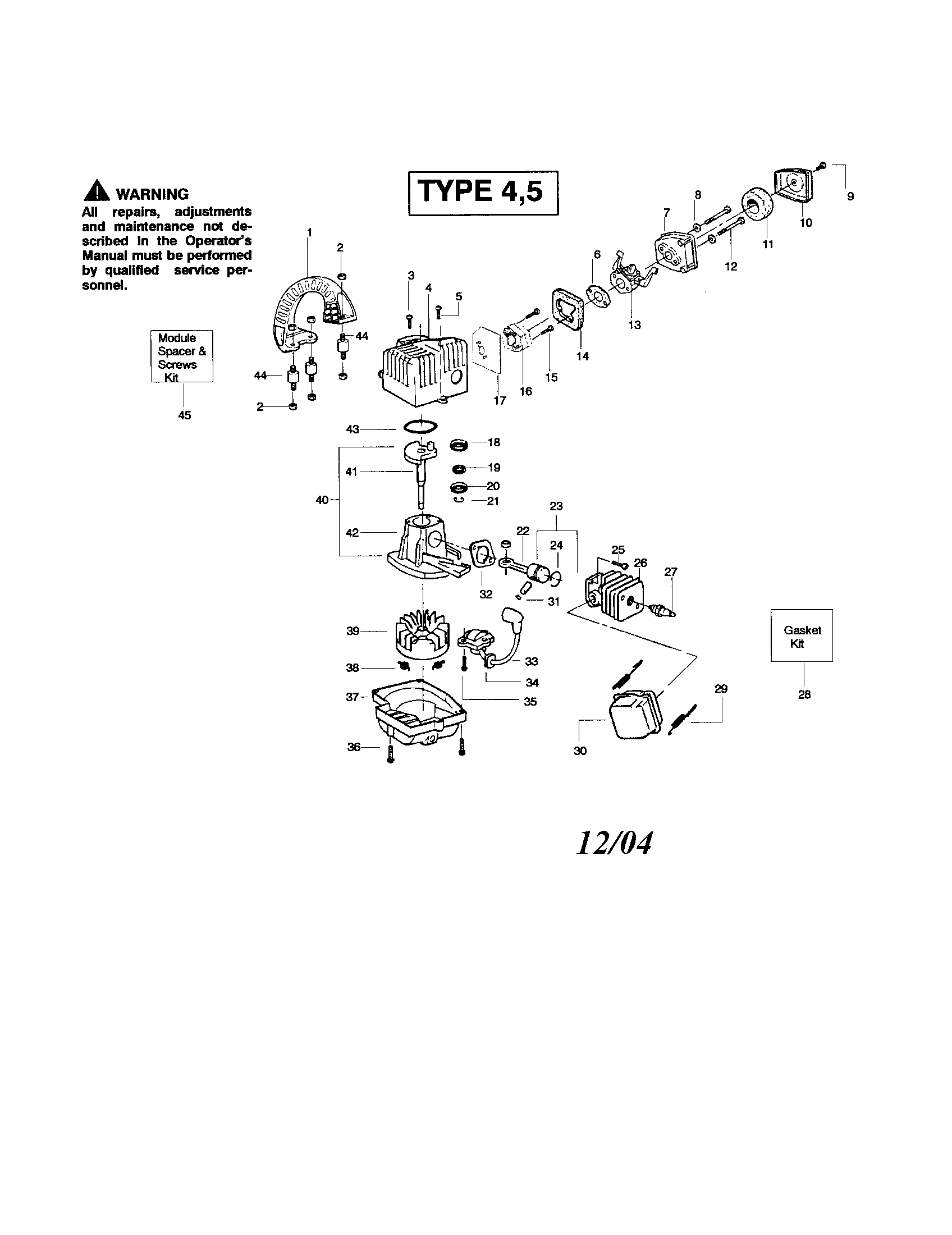 Shroud/cylinder/crandshaft