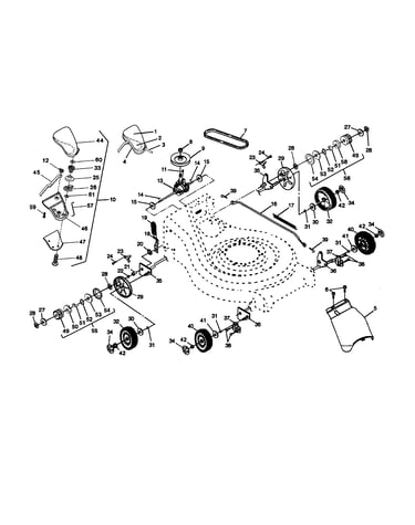 Drive control/wheels/gear case