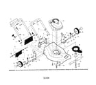 Craftsman 917376520 engine/housing/handle diagram
