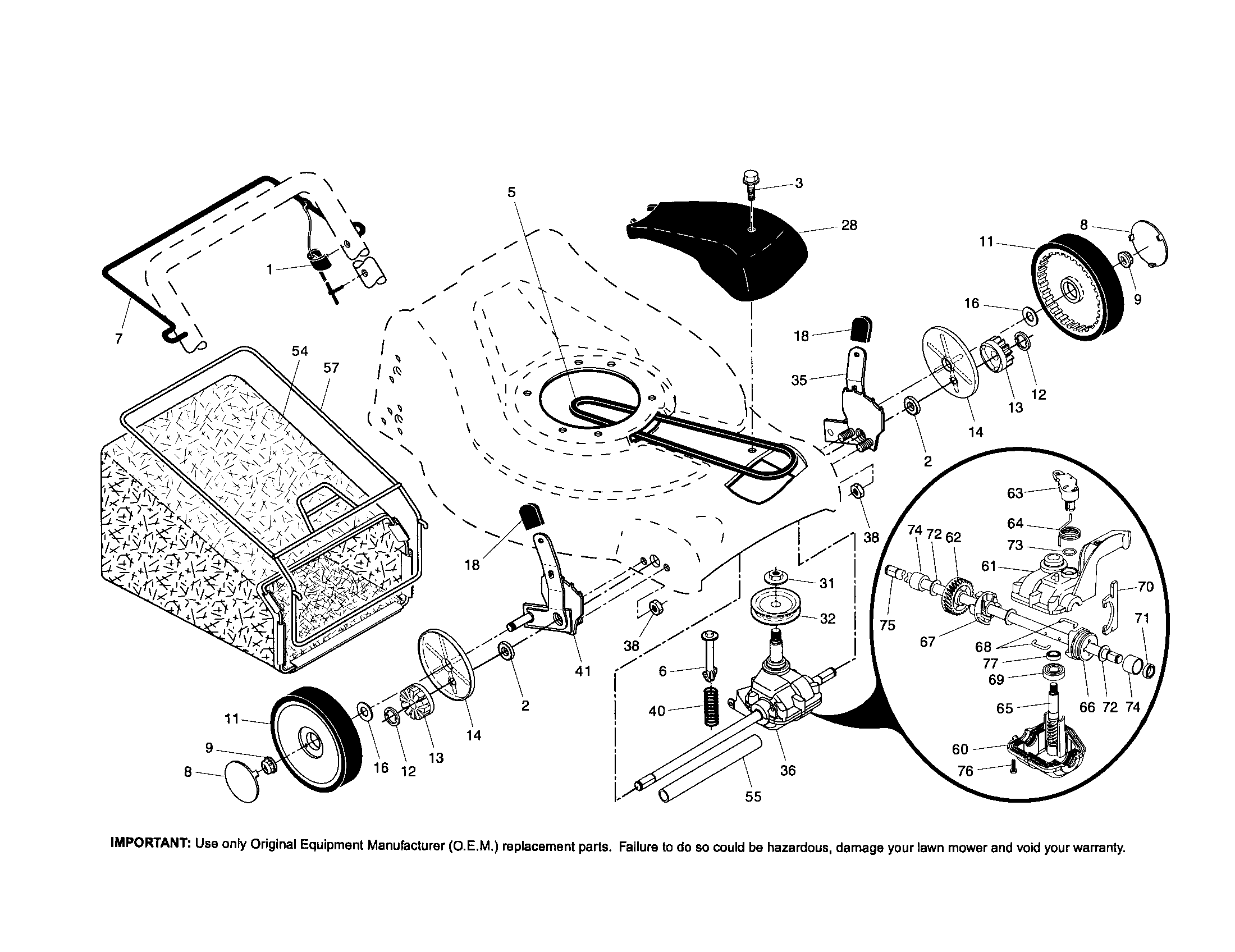 Wheels/tires/bag