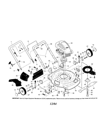 Engine/housing/handle