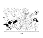 Craftsman 917379242 engine/housing/handle diagram