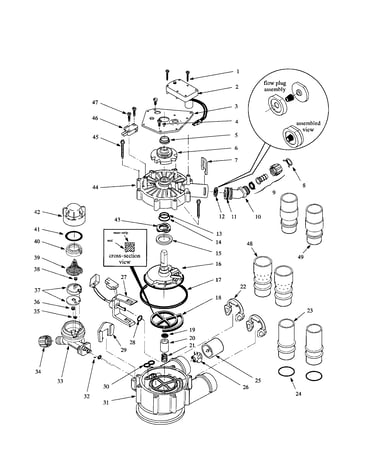 Motor/tubing/valve cover