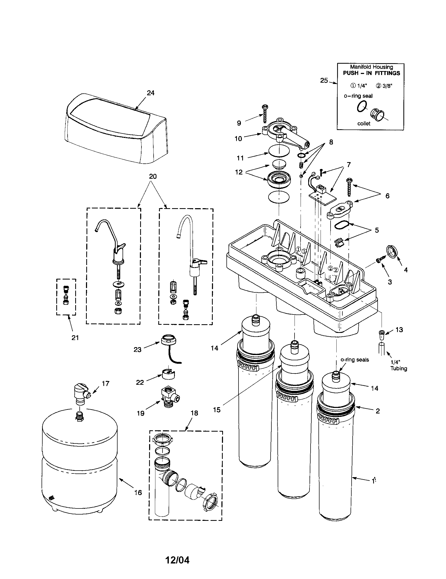 Reverse osmosis drinking system