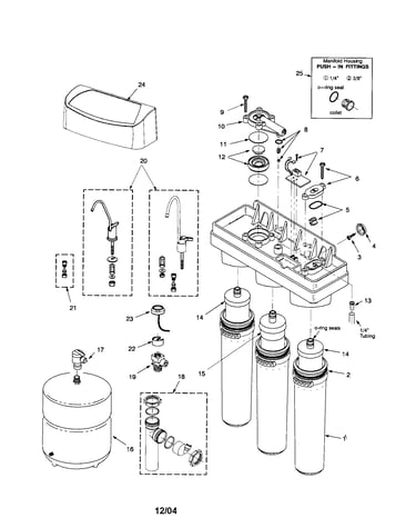 Reverse osmosis drinking system