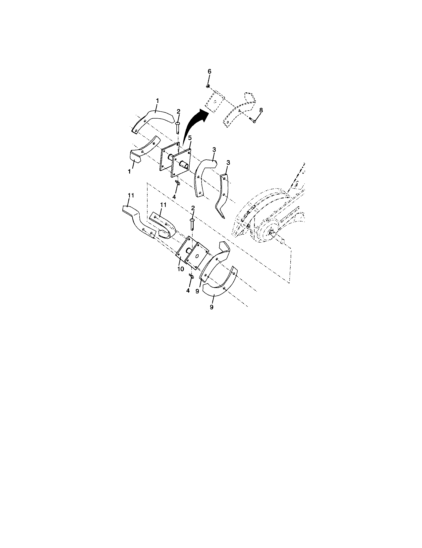 Tine assembly