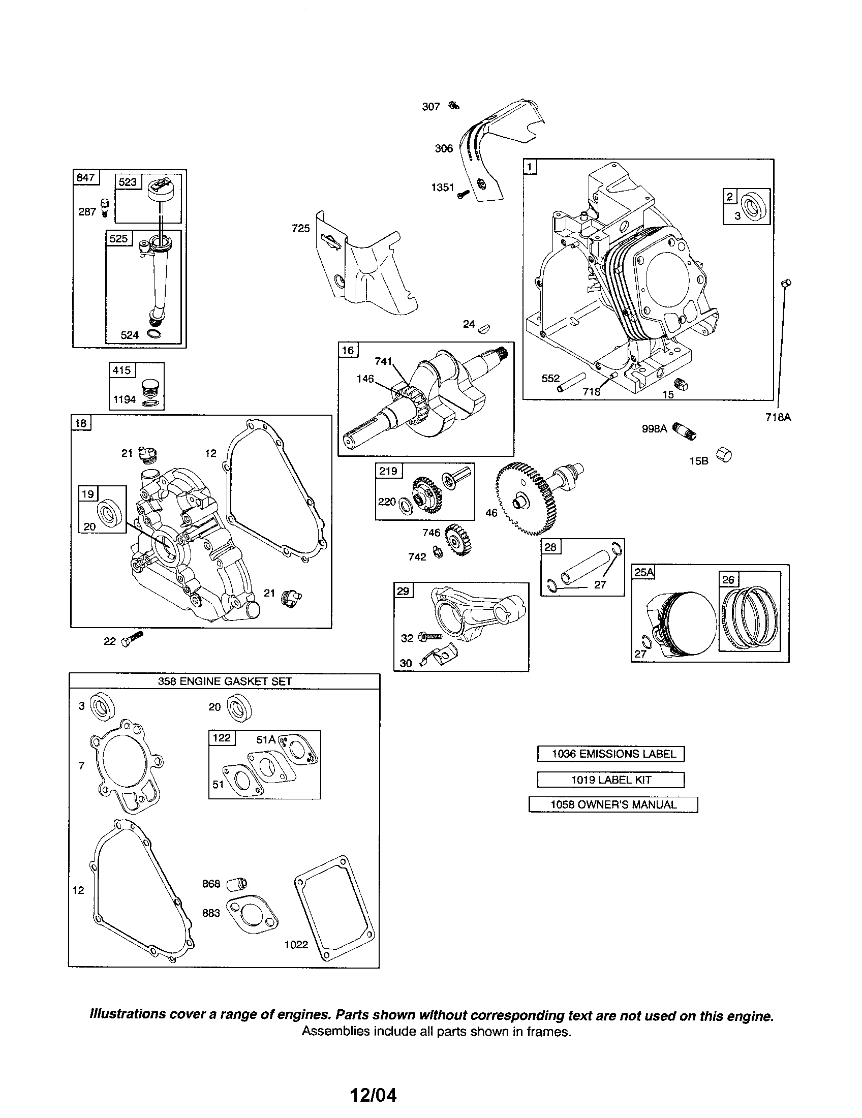 Cylinder/crankshaft