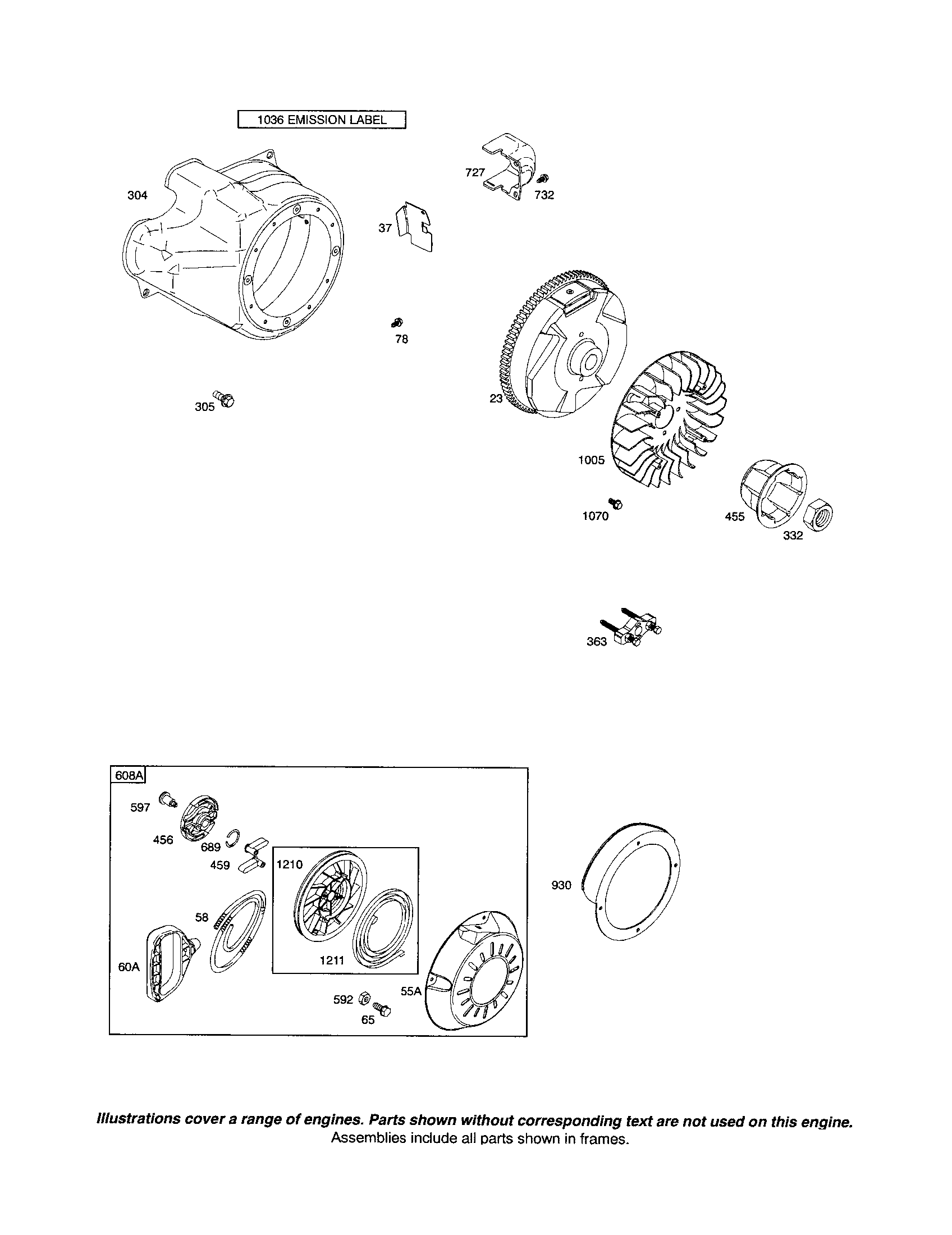 Blower-housing/starter-rewind