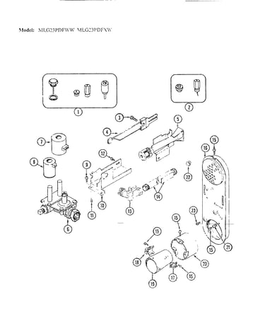 Gas heater - mlg23pdfww/fxw