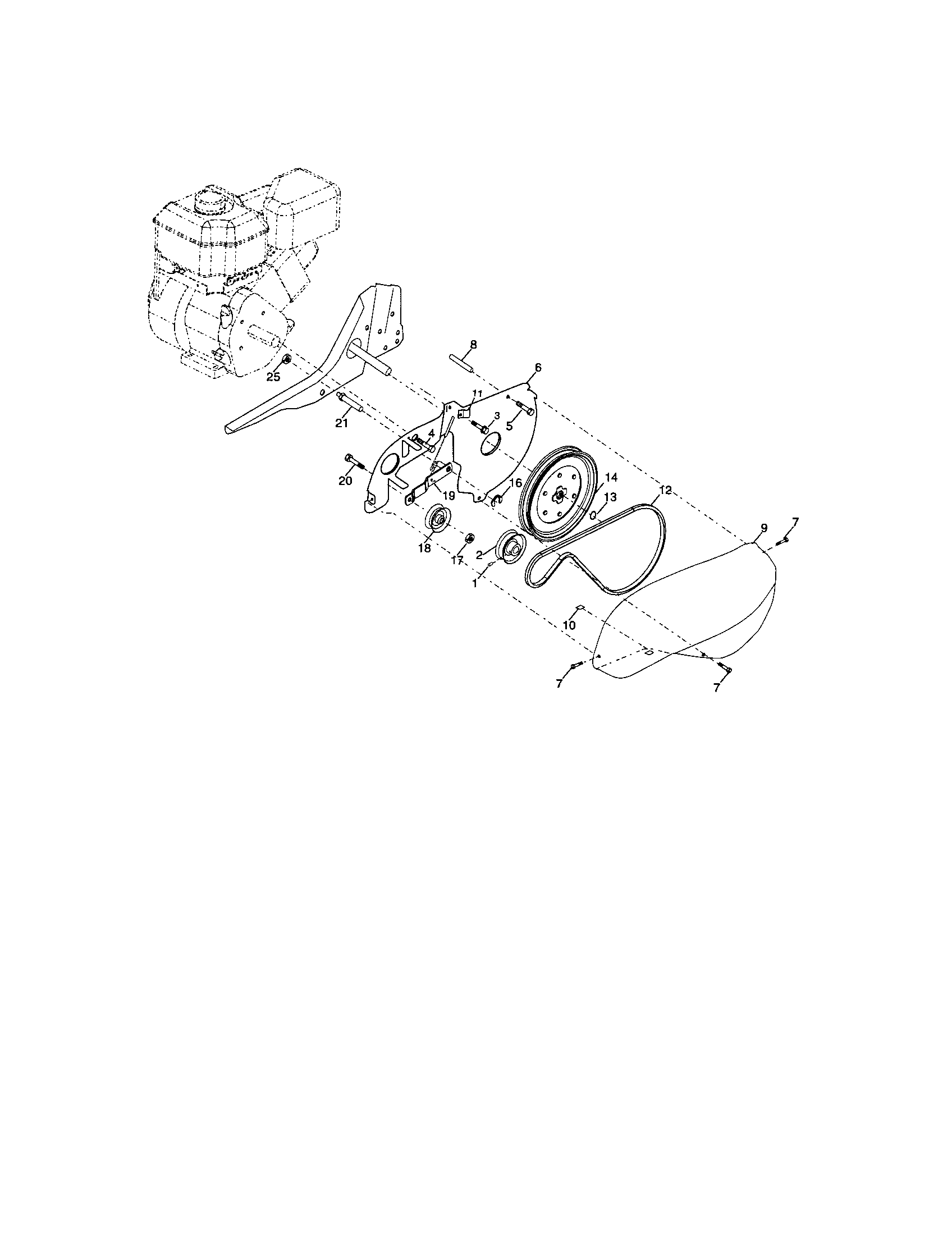 Belt guard and pulley assembly