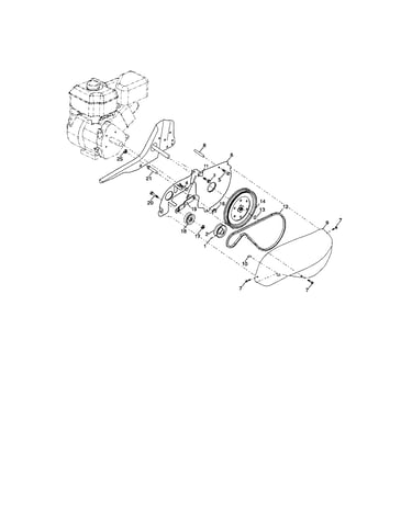 Belt guard and pulley assembly
