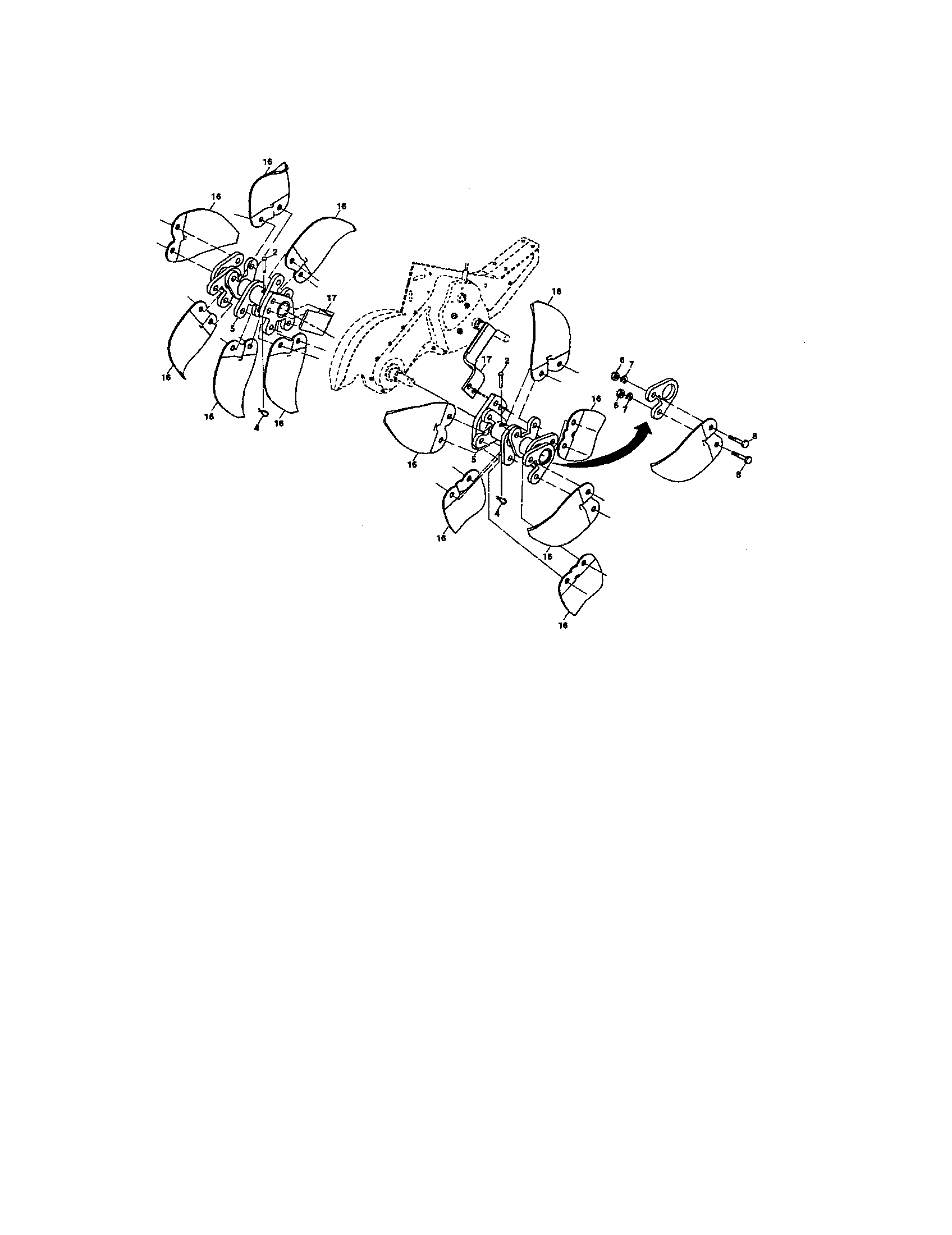 Tine assembly