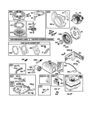 Short block / starter-rewind