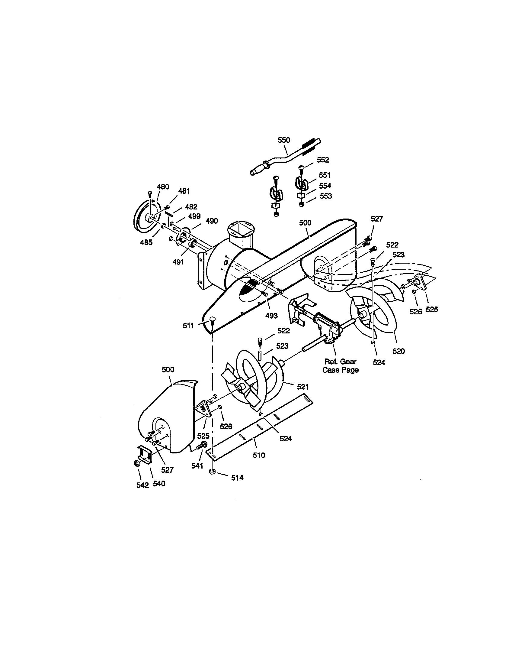 Auger housing
