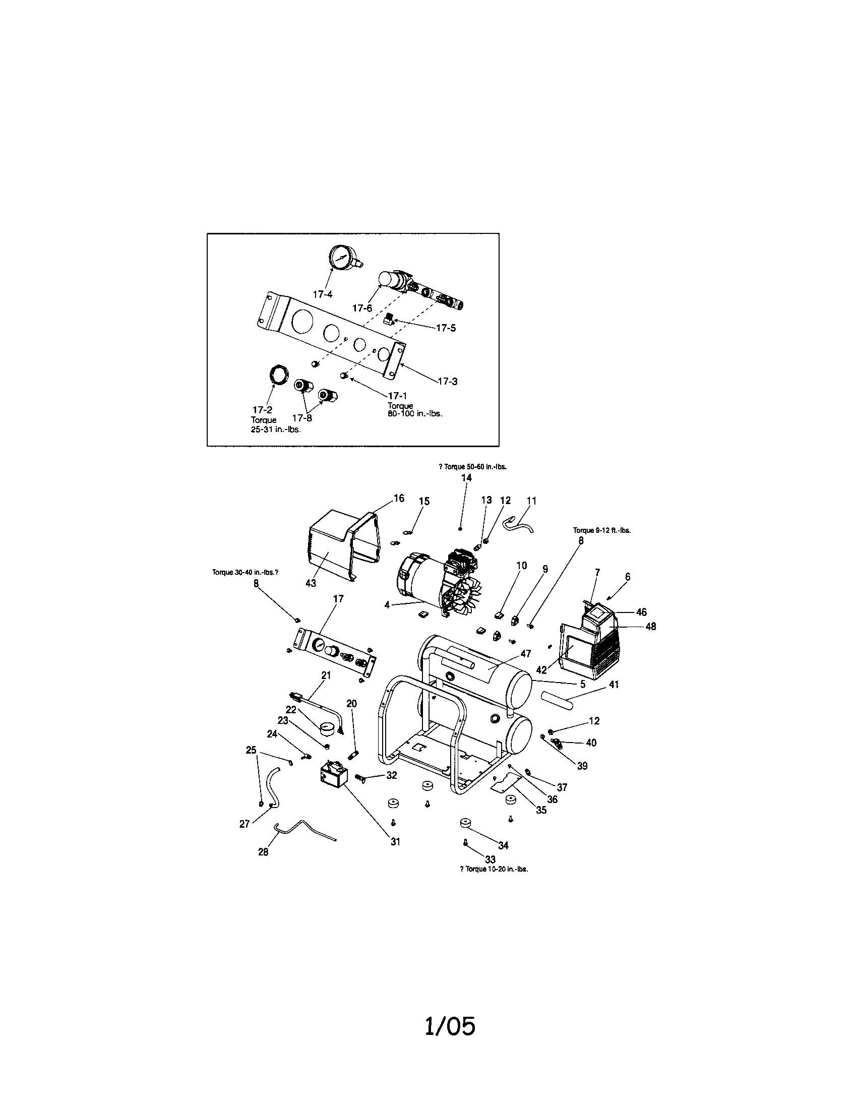 Air compressor assembly
