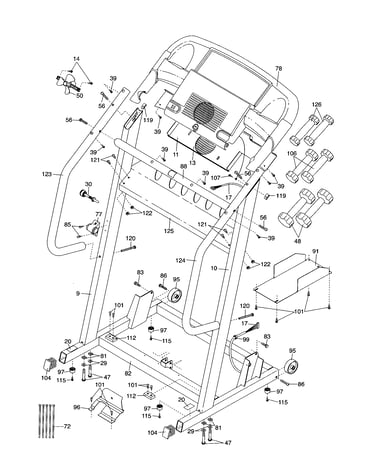 Console and railing assembly
