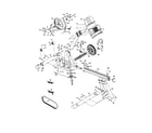 Proform 831215220 console/pulley/flywheel diagram
