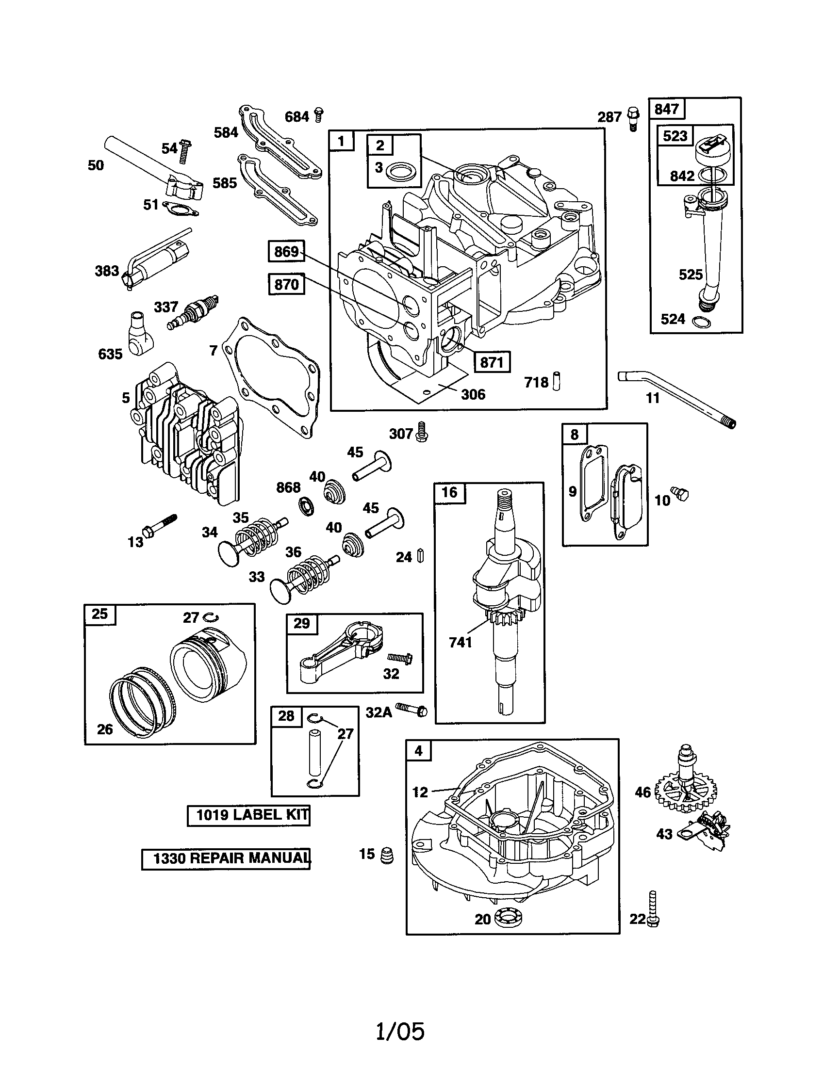 CYLINDER/CRANKSHAFT/SUMP-ENGINE