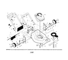 Craftsman 917376522 engine/housing/handle diagram