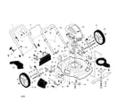 Craftsman 917379371 engine/housing/handle diagram