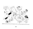 Craftsman 917376551 engine/housing/handle diagram