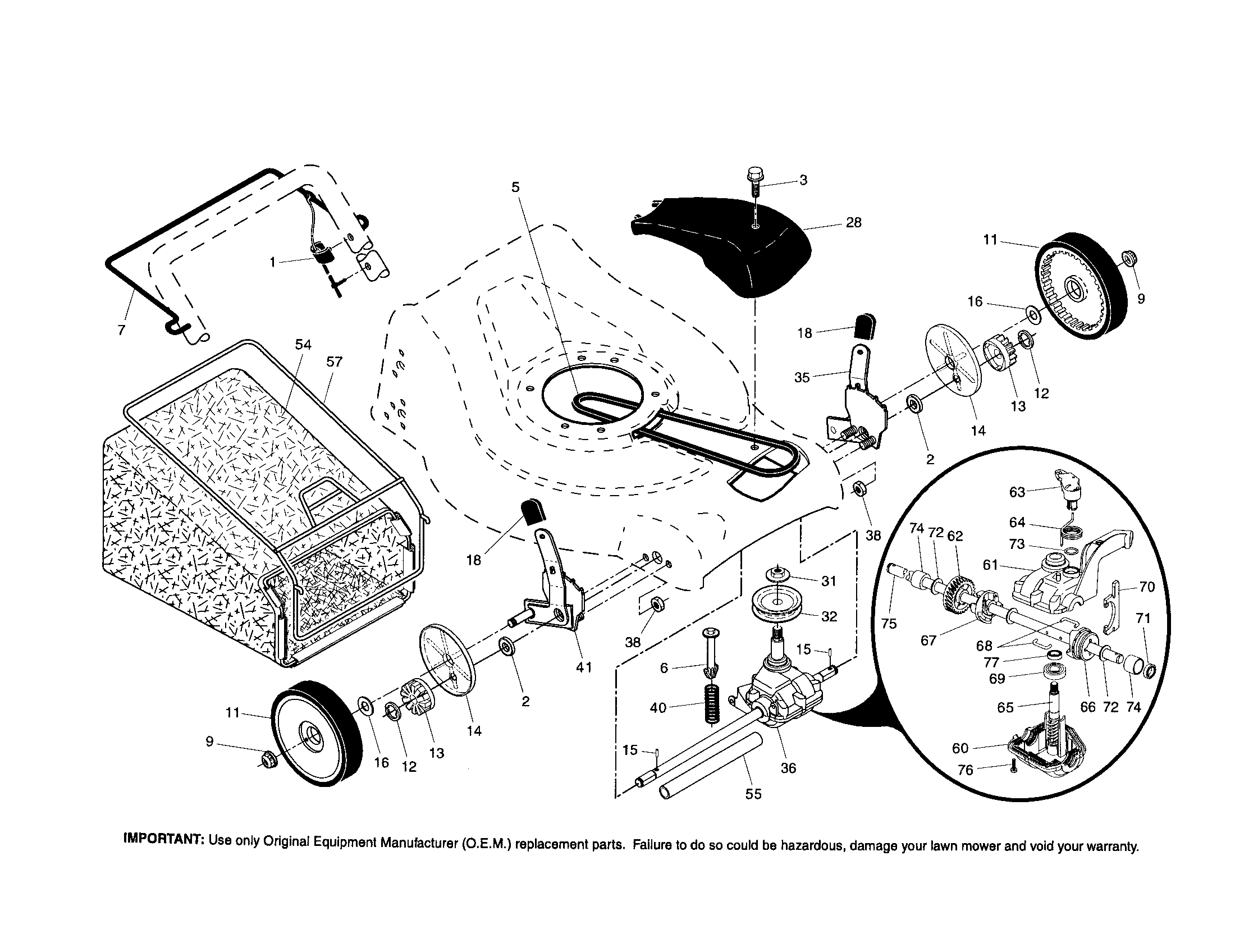 Wheels/tires/bag