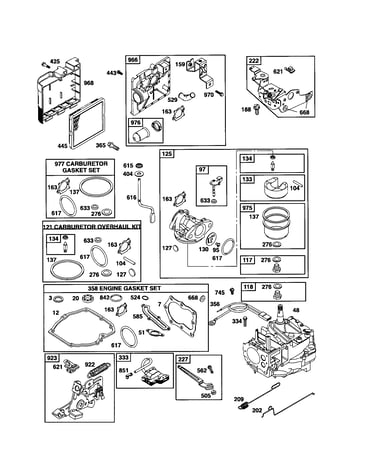 Short block/carburetor