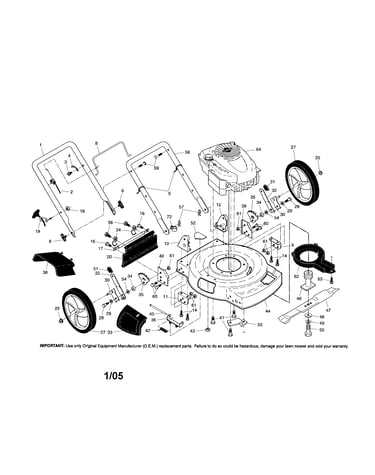 Engine/housing/handle