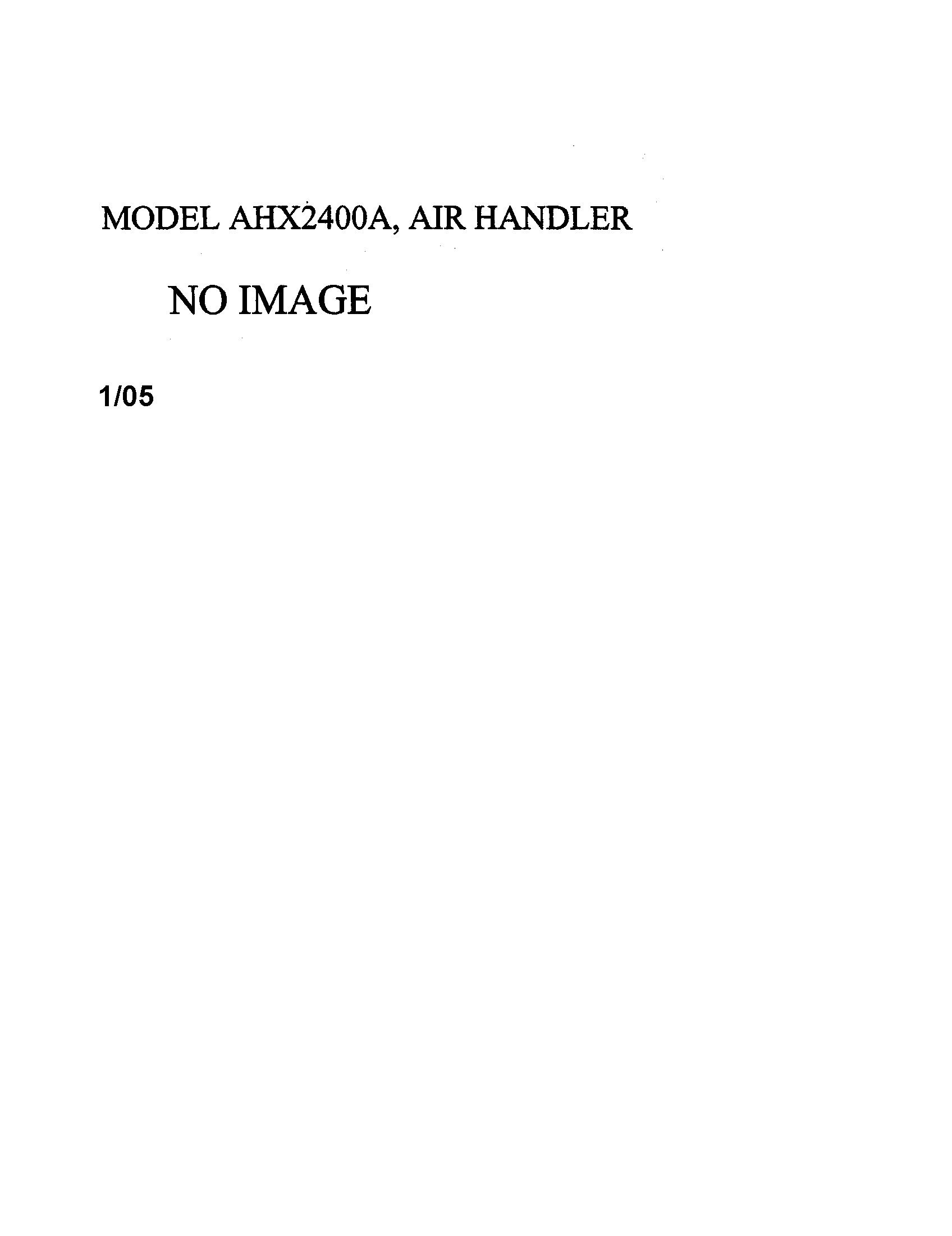 Air handler - no image