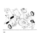 Craftsman 917376560 engine/housing/handle diagram
