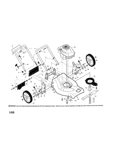 Engine/housing/handle