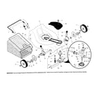 Craftsman 917376560 wheels/tires/bag diagram