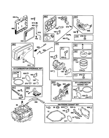 Short block/carburetor