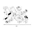 Craftsman 917376550 engine/housing/handle diagram