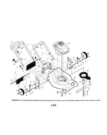 Engine/housing/handle
