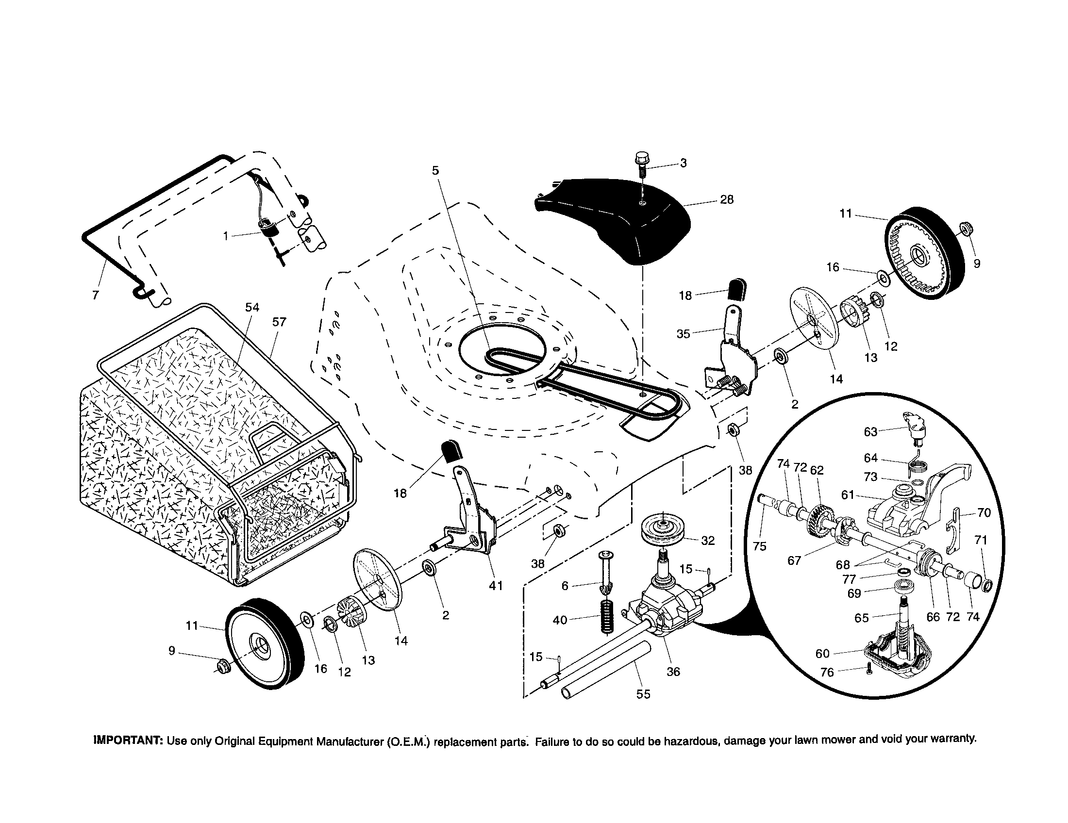Wheels/tires/bag