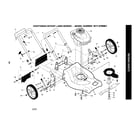 Craftsman 917376561 engine/housing/handle diagram