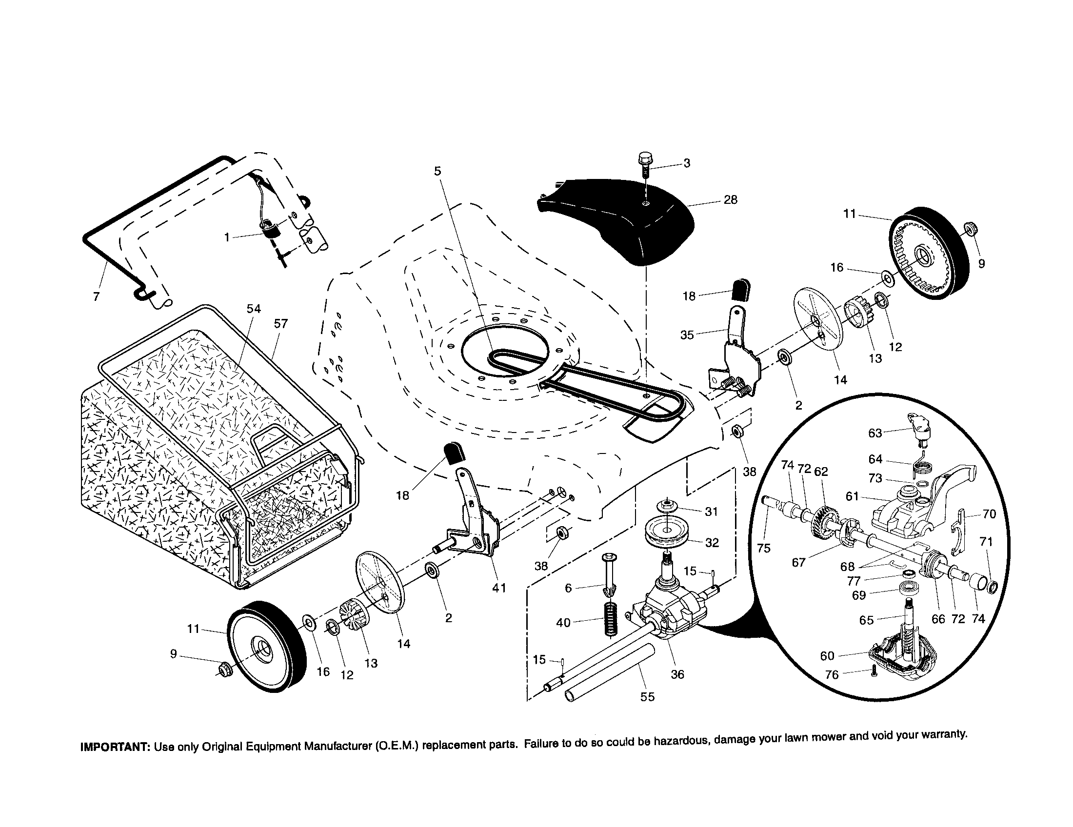 Wheels/tires/bag