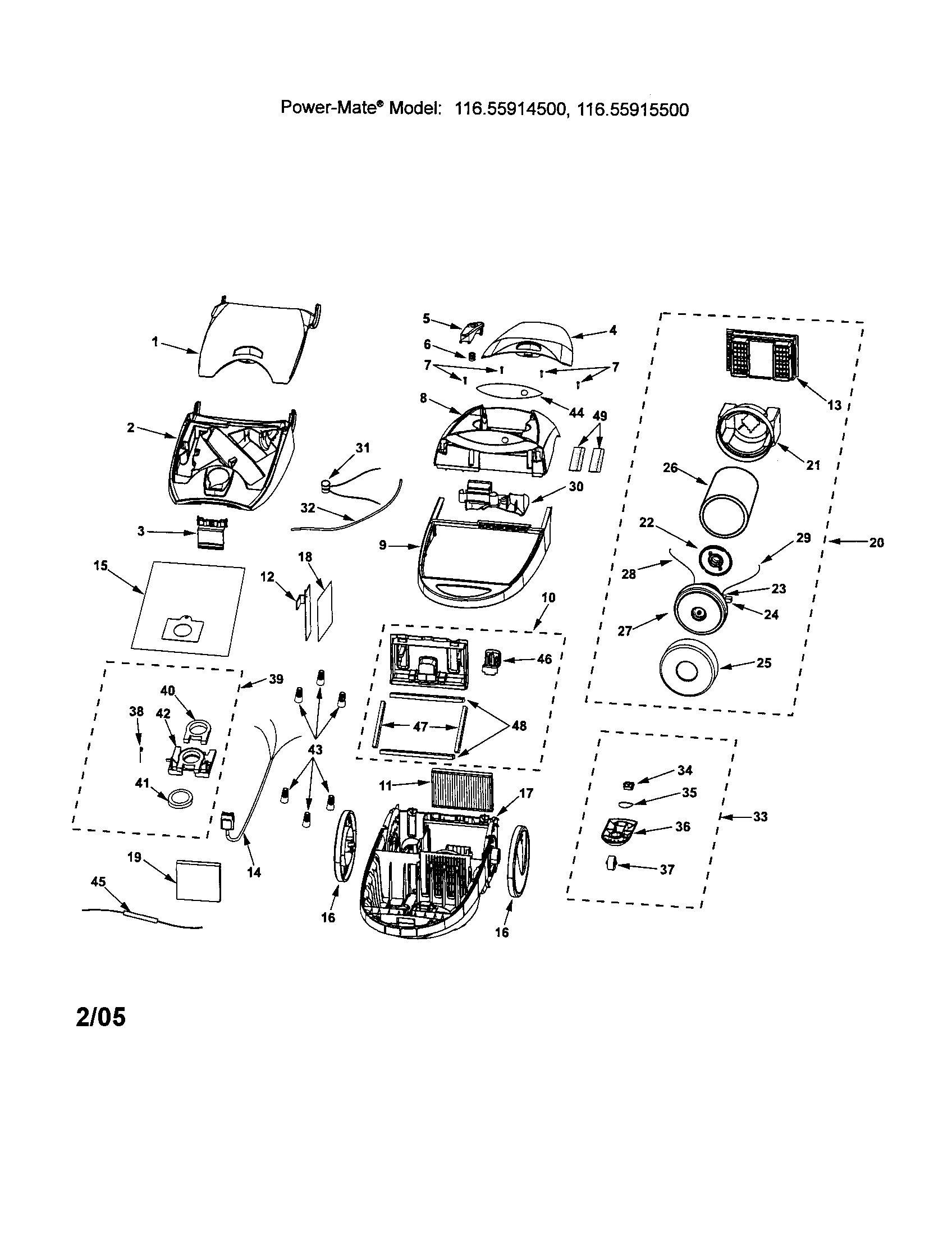 Canopy/body/motor