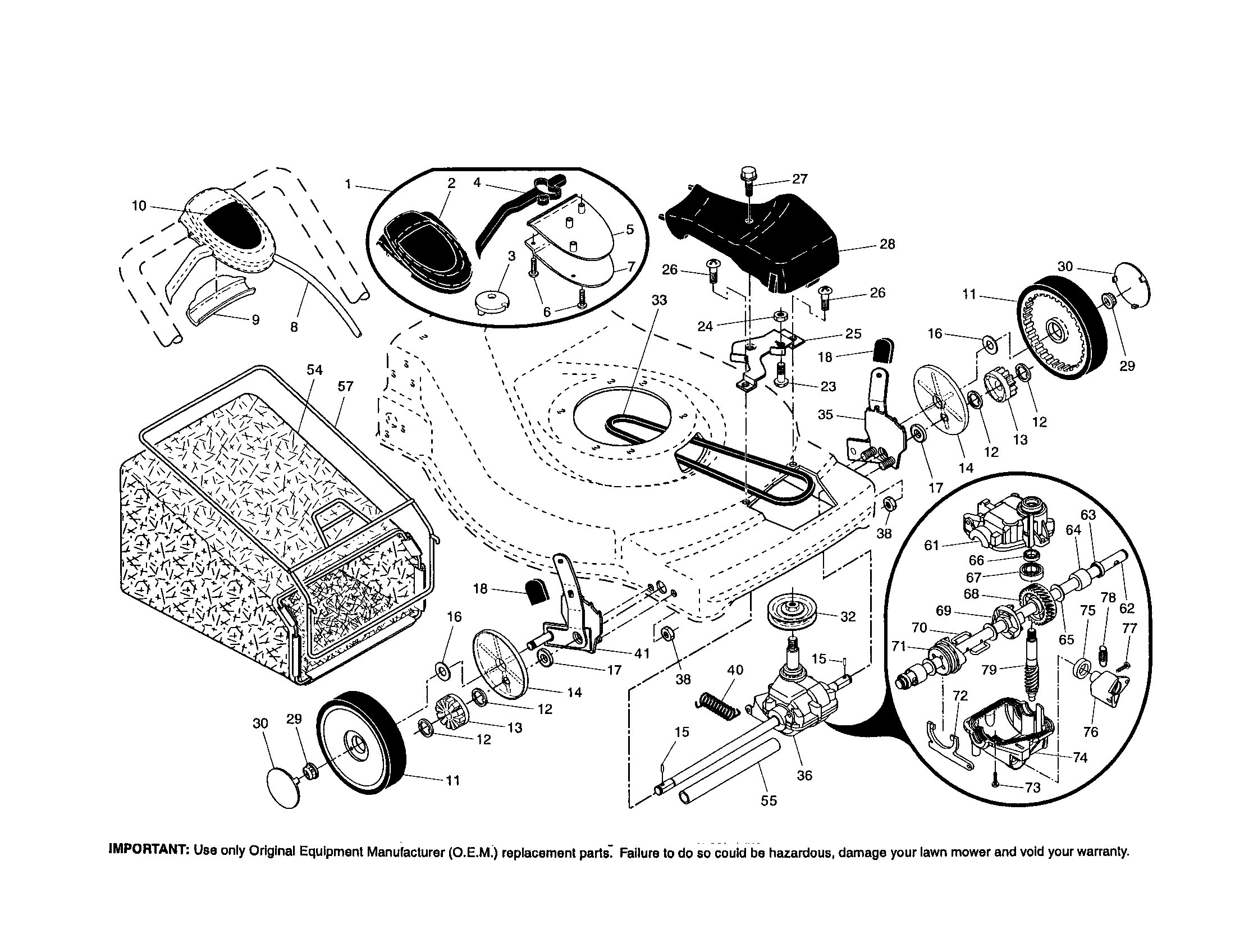 Wheels/tires/bag