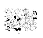 Craftsman 917376580 engine/housing/handle diagram
