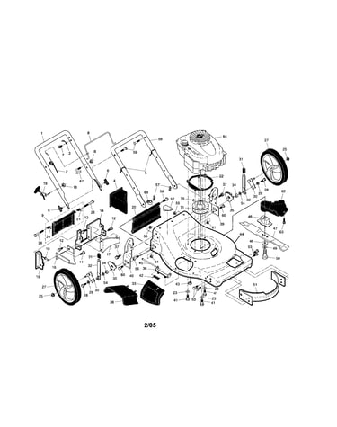 Engine/housing/handle